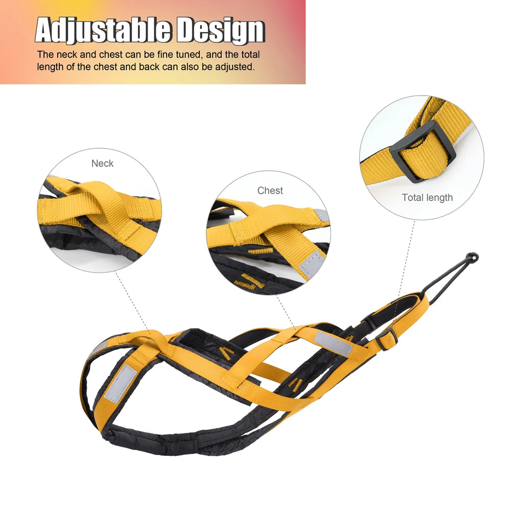 Waterproof Dog Sled Pulling Harness - Wooflu