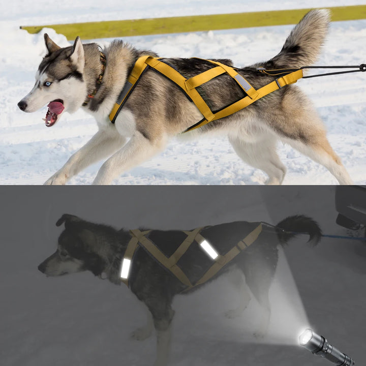 Waterproof Dog Sled Pulling Harness - Wooflu