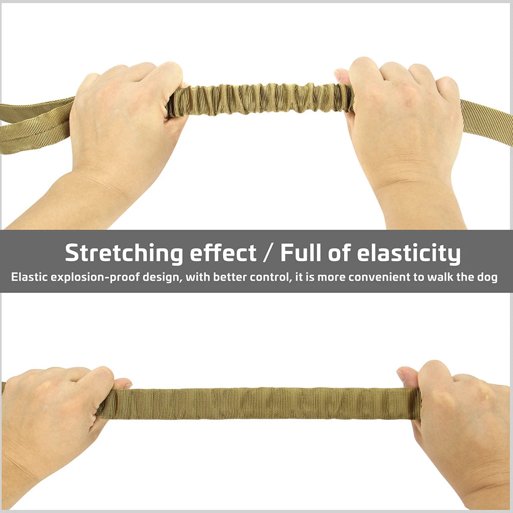 Tactical Dog Collar with Nylon Rope – For Medium & Large Dogs - Wooflu