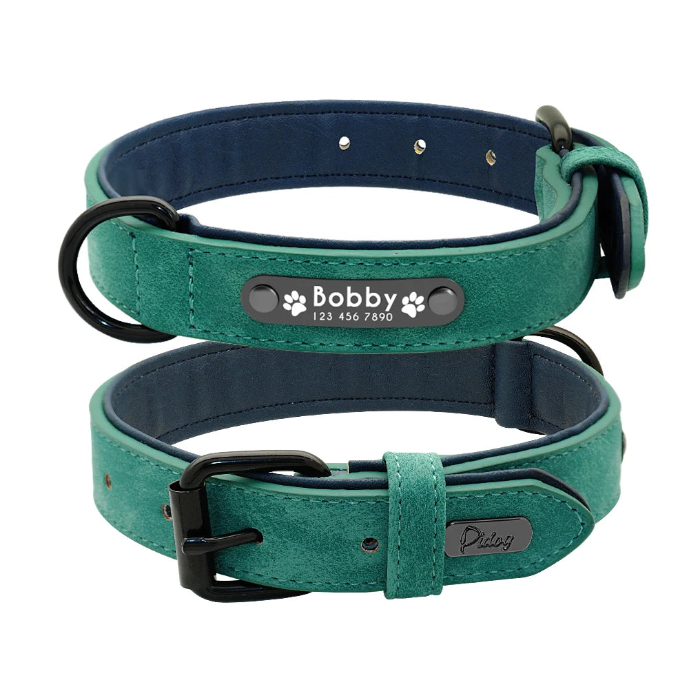 Dog Collar Leash  Personalized - Wooflu
