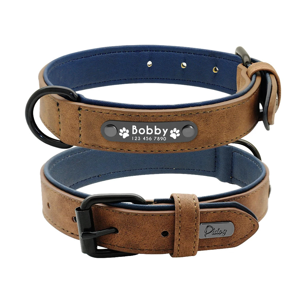 Dog Collar Leash  Personalized - Wooflu