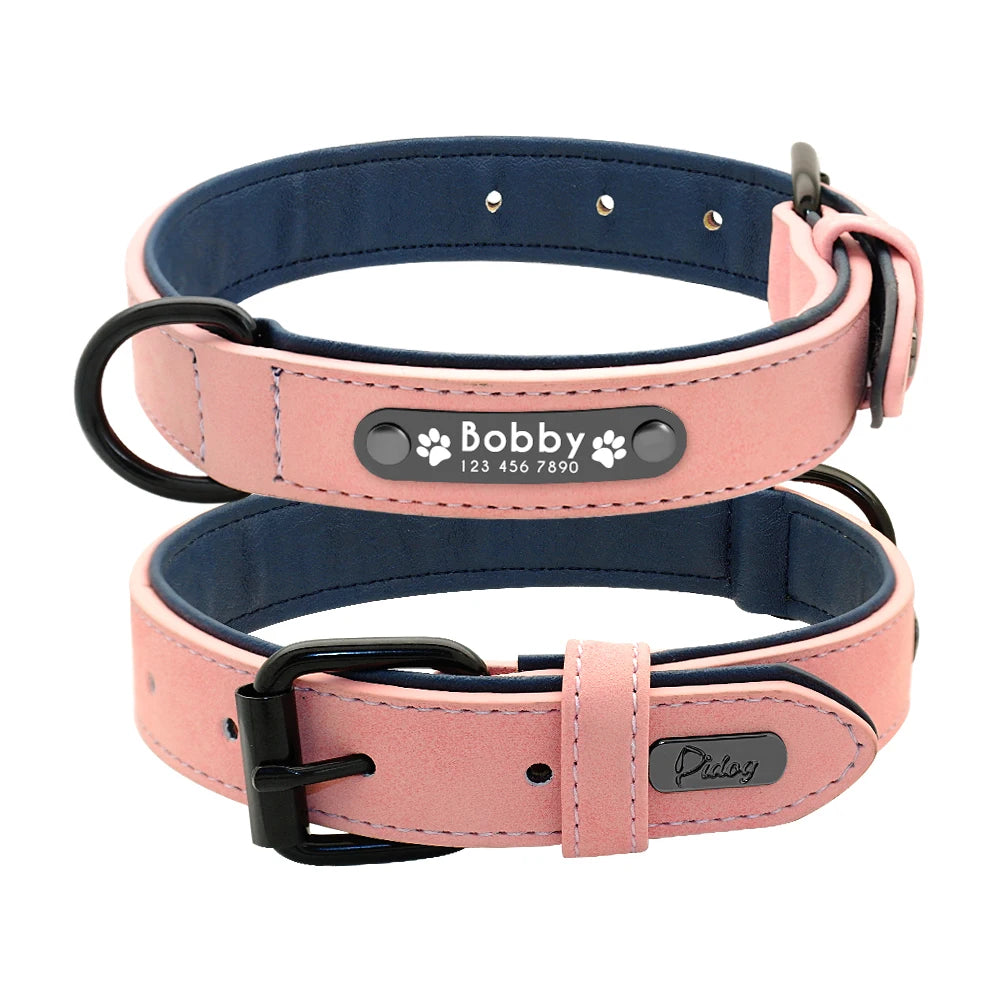 Dog Collar Leash  Personalized - Wooflu