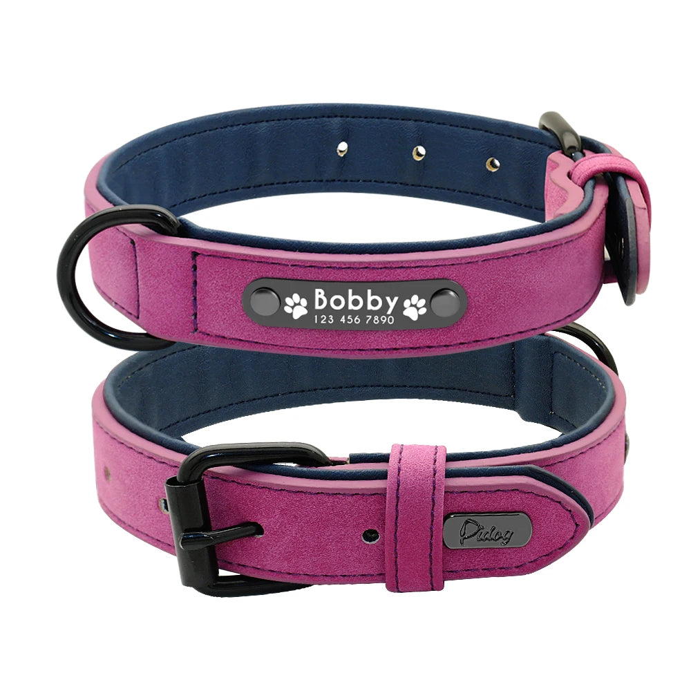 Dog Collar Leash  Personalized - Wooflu