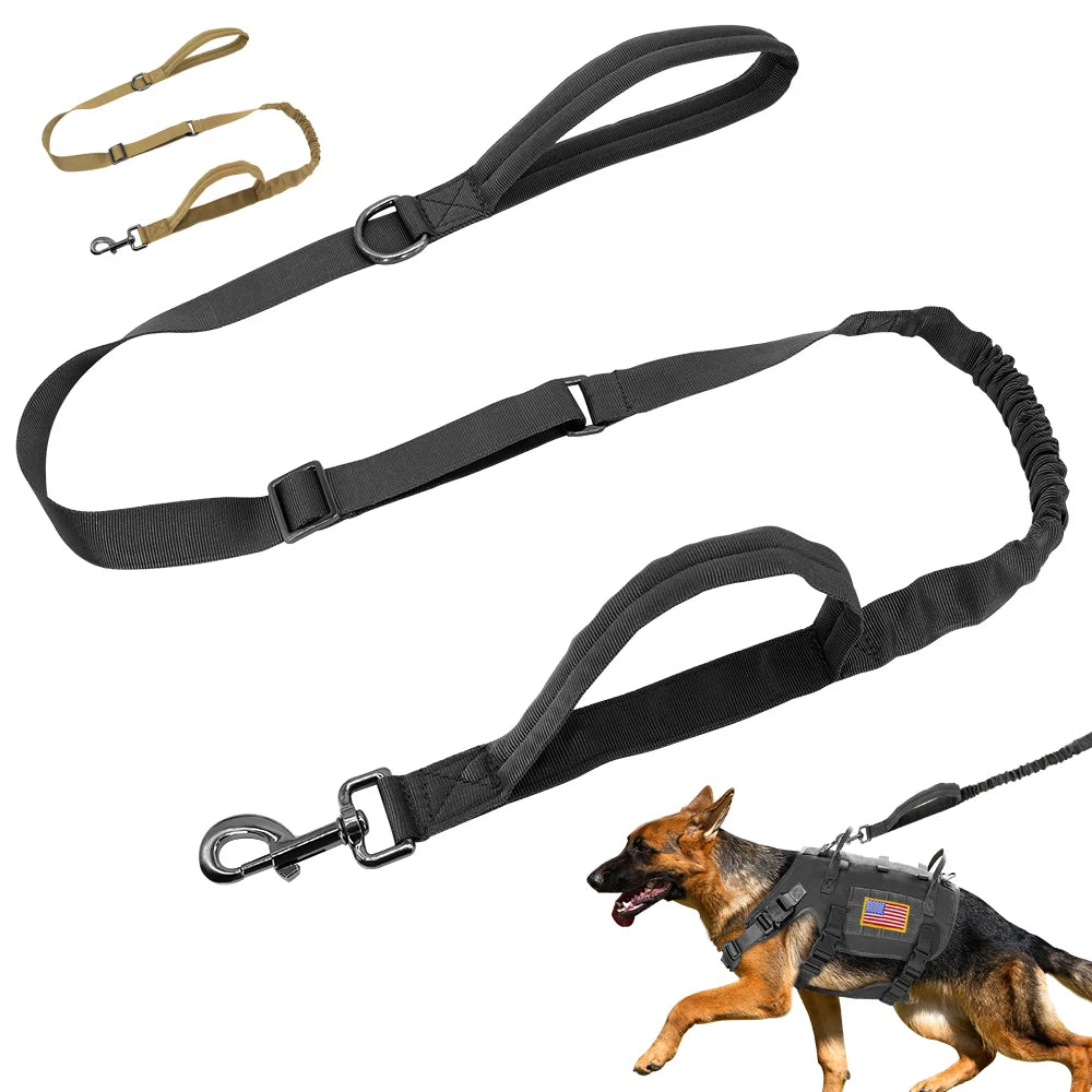 Tactical Dog Collar with Nylon Rope – For Medium & Large Dogs - Wooflu
