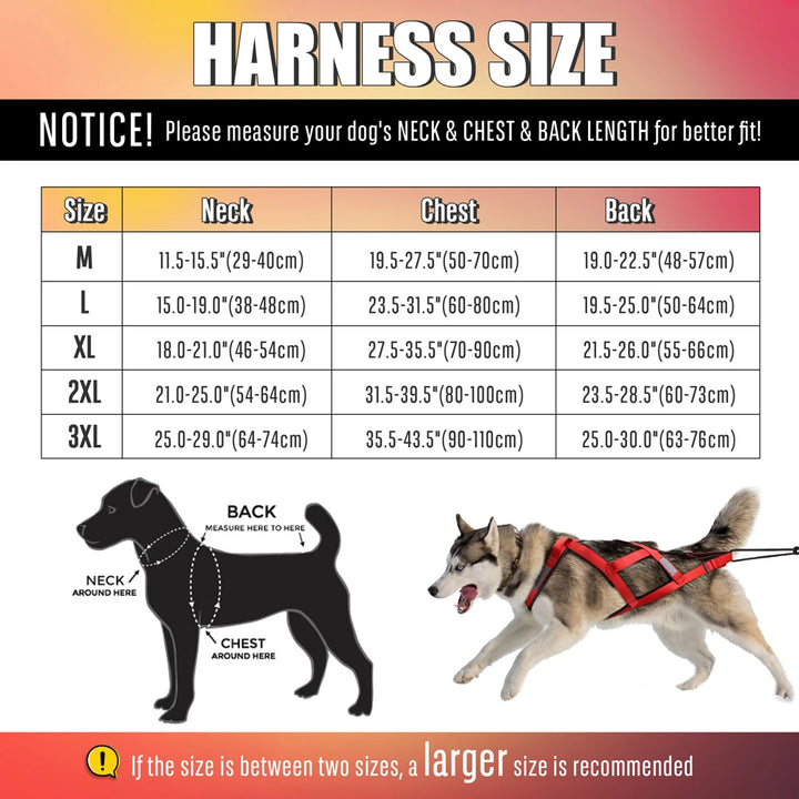 Waterproof Dog Sled Pulling Harness - Wooflu