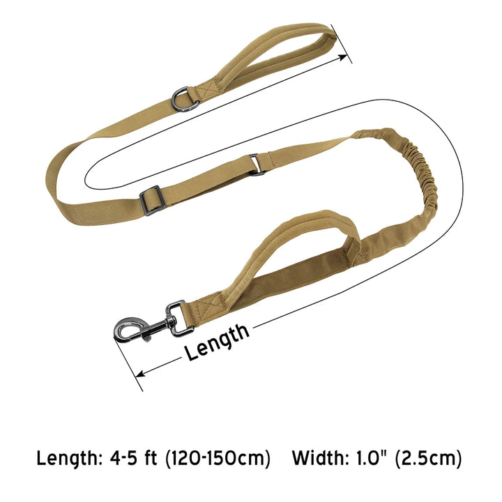 Tactical Dog Collar with Nylon Rope – For Medium & Large Dogs - Wooflu