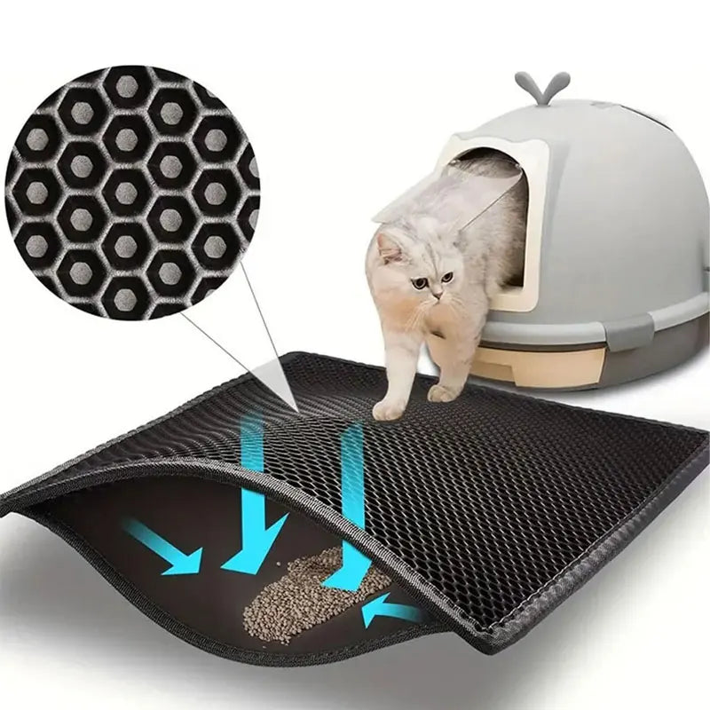 Pet Cat Litter Mat Waterproof - Wooflu