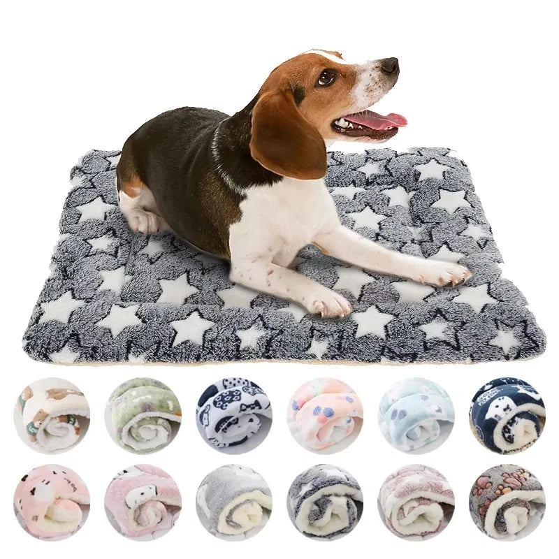 Flannel Pet Sleeping Dog or Cat Bed - Wooflu