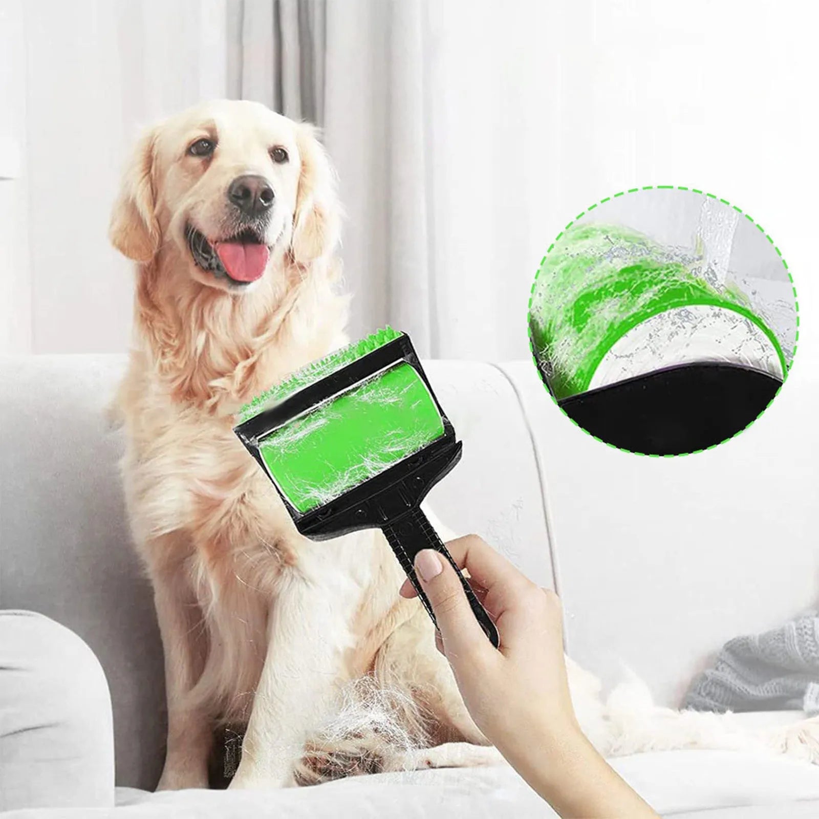 Reusable Pet Hair Remover – Sticky Reusable Cleaning Tool