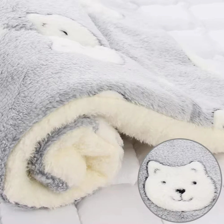 Flannel Pet Sleeping Dog or Cat Bed - Wooflu