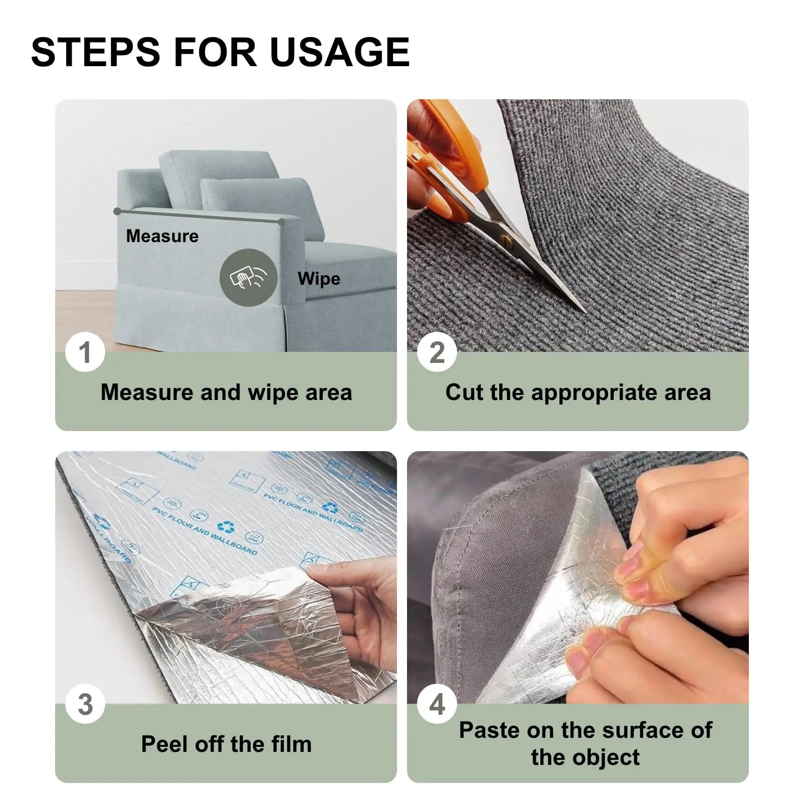 Self-Adhesive Wall Protector – Anti-Cat Scratch Shield - Wooflu