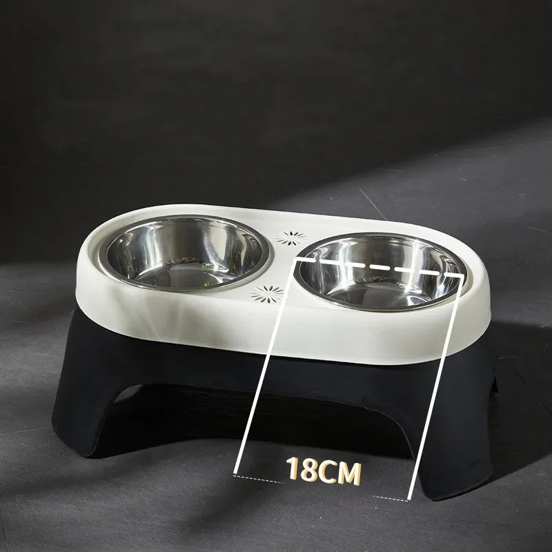 Stainless Steel Elevated Dog Feeder - Wooflu