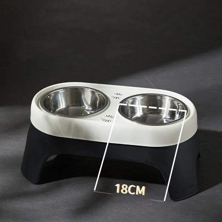 Stainless Steel Elevated Dog Feeder - Wooflu