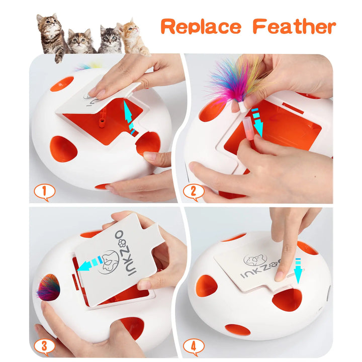 Interactive Cat Toys – Automatic 7 Holes Whack-A-Mole - Wooflu