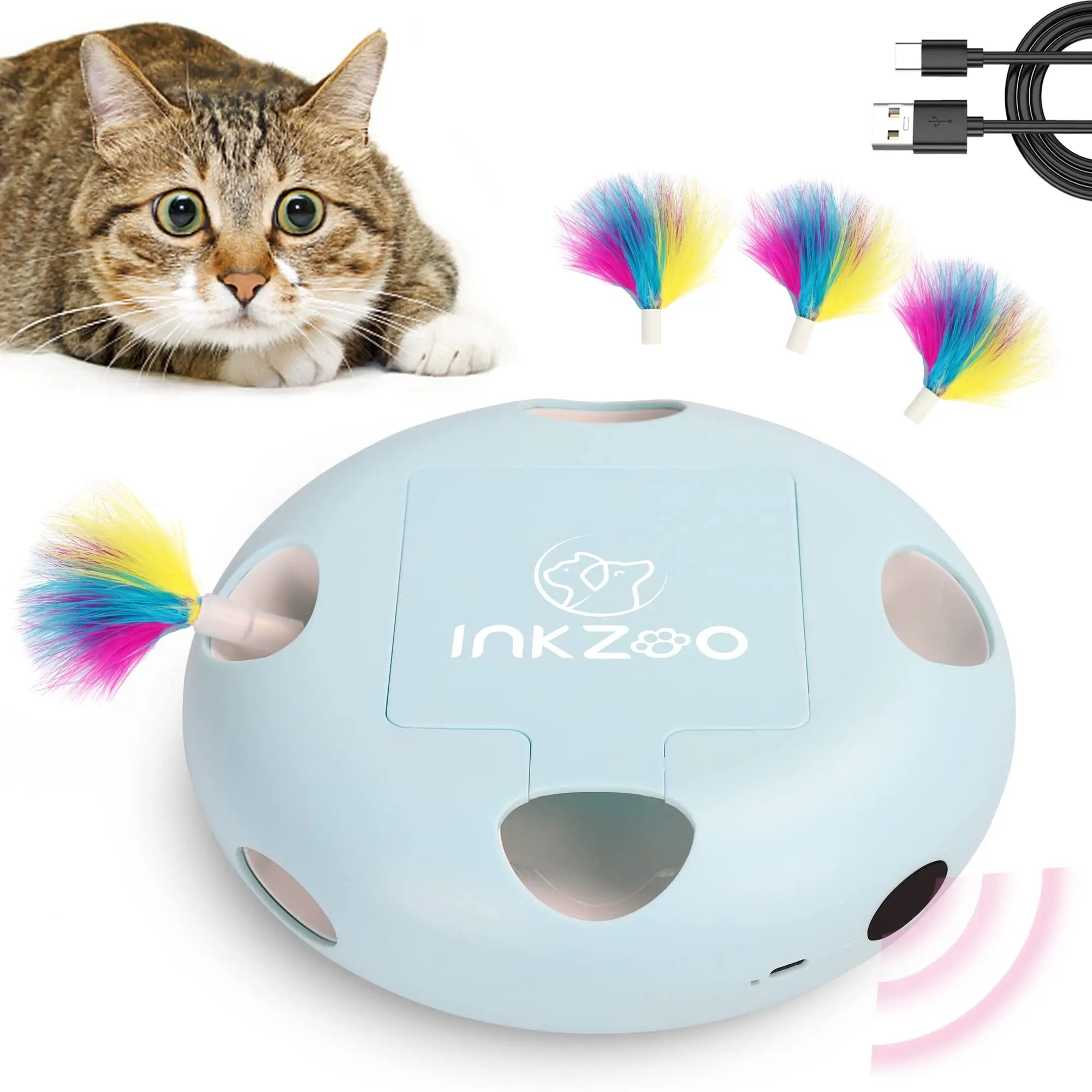 Interactive Cat Toys – Automatic 7 Holes Whack-A-Mole - Wooflu