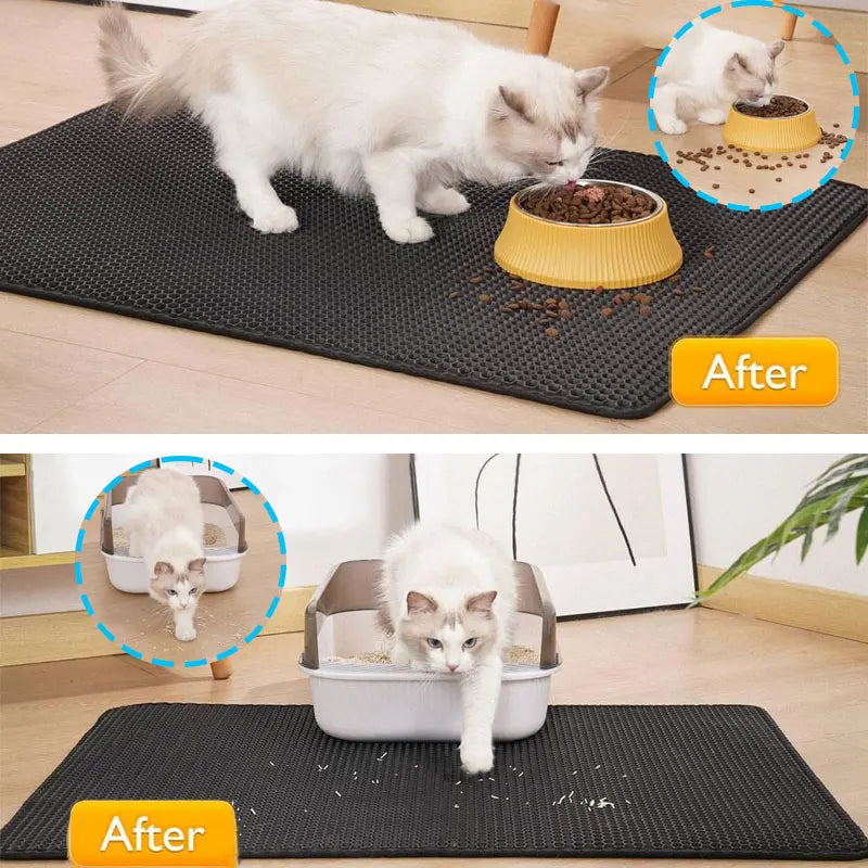 Pet Cat Litter Mat Waterproof - Wooflu
