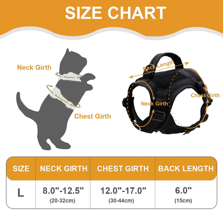 Military Tactical Cat Harness - Wooflu