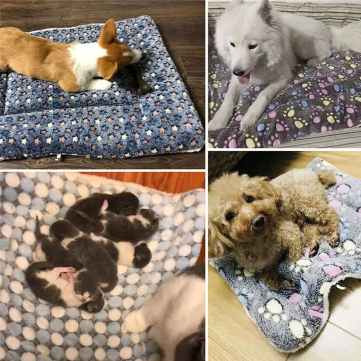 Flannel Pet Sleeping Dog or Cat Bed - Wooflu