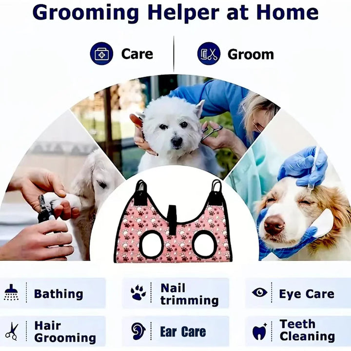 Deluxe Pet Grooming Hammock - Wooflu