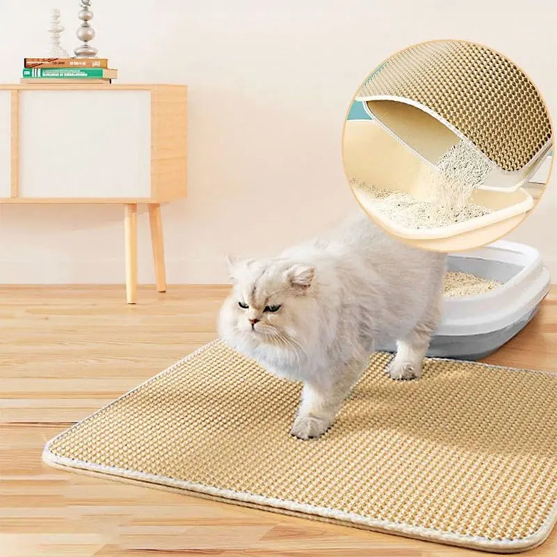 Pet Cat Litter Mat Waterproof - Wooflu