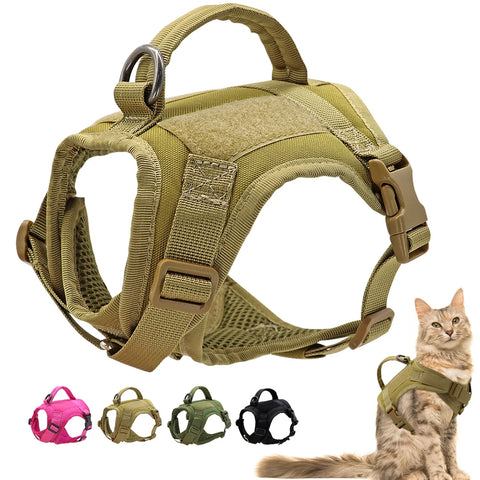 Military Tactical Cat Harness - Wooflu