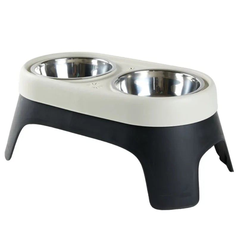 Stainless Steel Elevated Dog Feeder - Wooflu