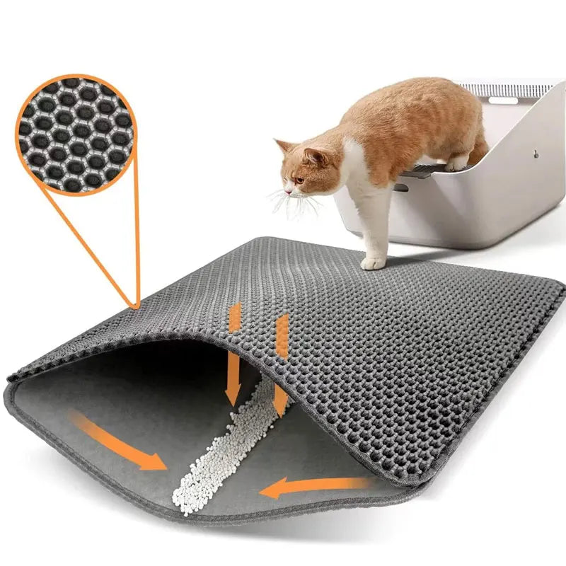 Pet Cat Litter Mat Waterproof - Wooflu