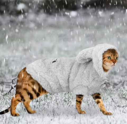 Warm Winter Cat Clothes - Wooflu